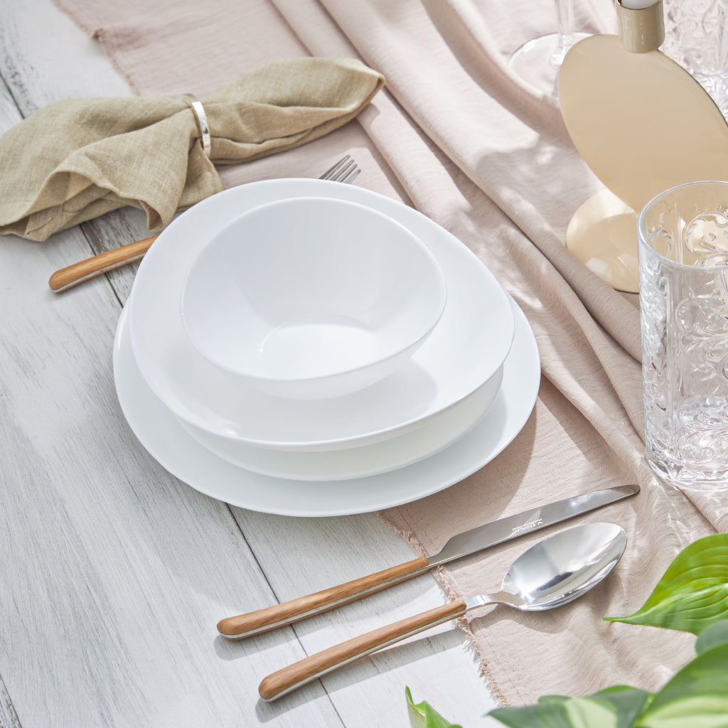 Karaca White Pure 24 Parça 6 Kişilik Yemek Takımı