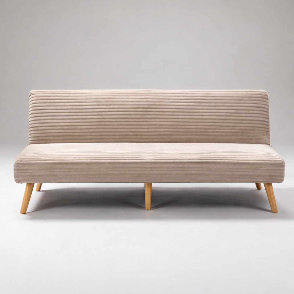 Canapé-lit Urban 3 places convertible – 185 x 90 x 87 cm – Beige