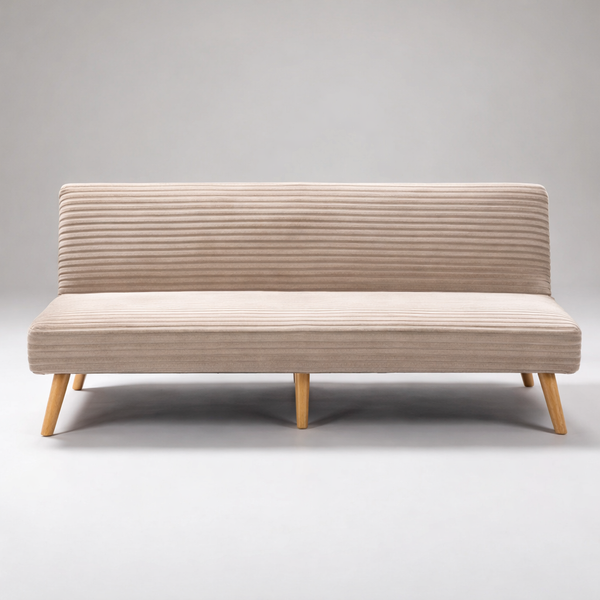 Canapé-lit Urban 3 places convertible – 185 x 90 x 87 cm – Beige