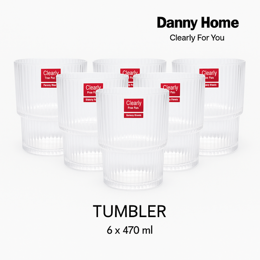 Set de 6 Verres à Eau Grande Capacité (470 ml) -  Danny Home™