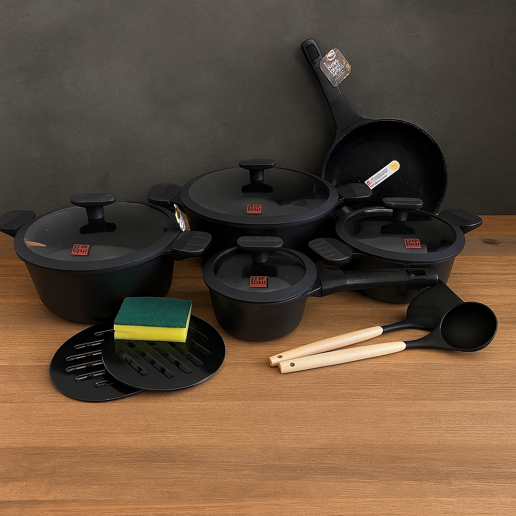 Set de casseroles UCC LIFE – Batterie de cuisine en acier inoxydable
