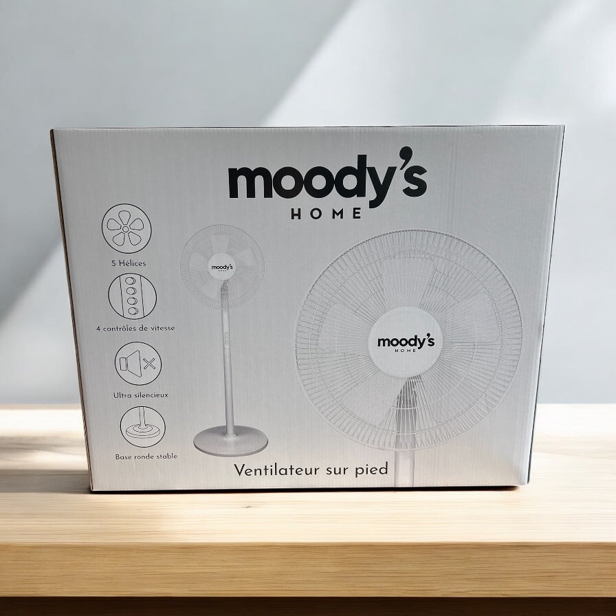 Ventilateur Moody’s Home – 45W | Ultra Silencieux, 4 Vitesses, Design Élégant Image secondaire du produit