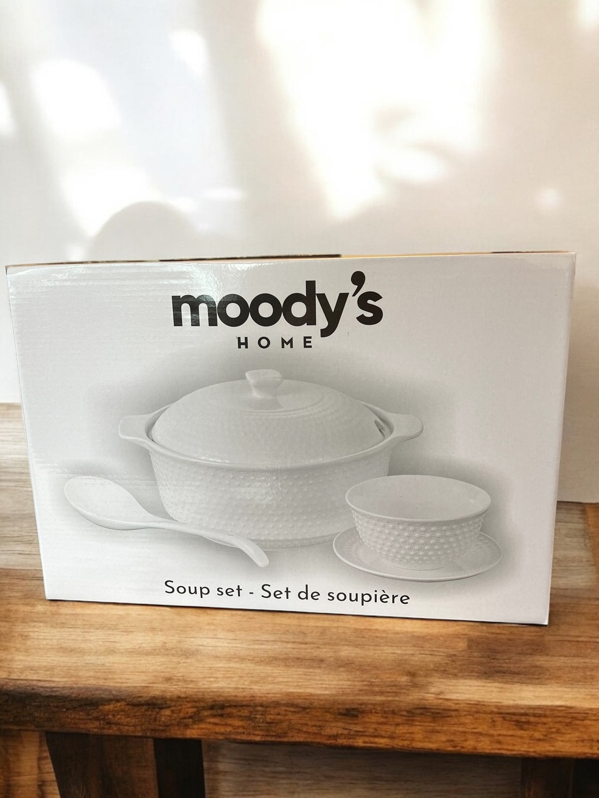 Ensemble de Soupière Élégant Moody’s Home – Service de Table en Porcelaine 15 PCS