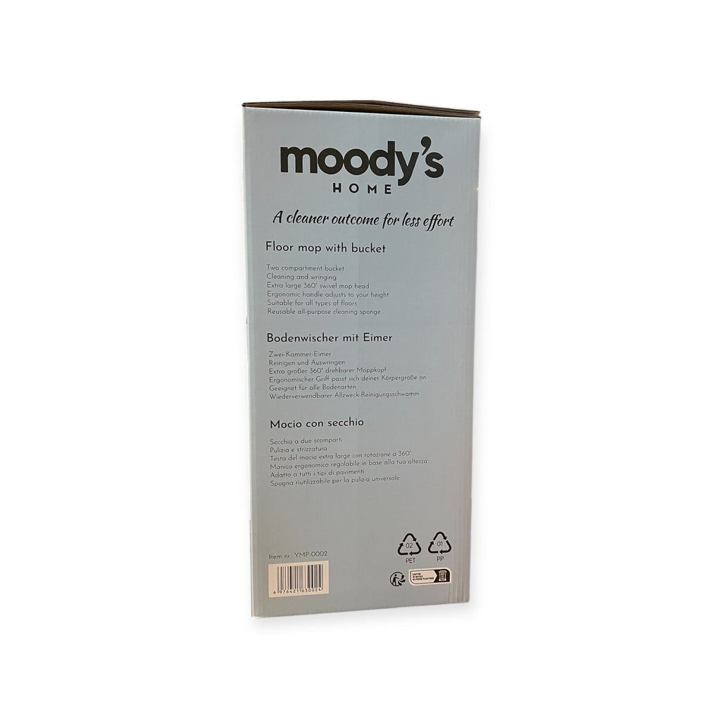 Balai avec Seau Mop Moody's Home – Nettoyez Facilement, Gagnez du Temps
