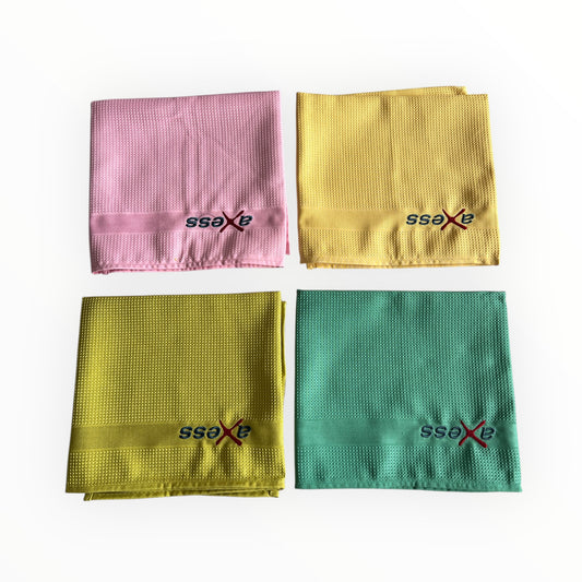 Axess Chiffons de Nettoyage en Microfibre – Lot de 4