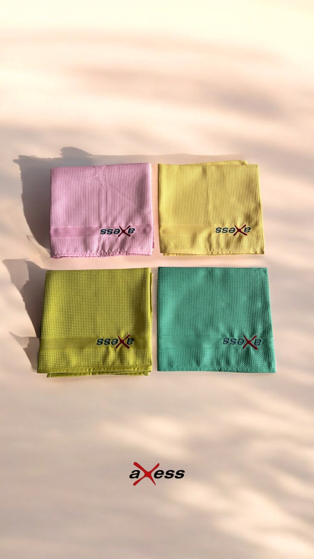 Axess Chiffons de Nettoyage en Microfibre – Lot de 4