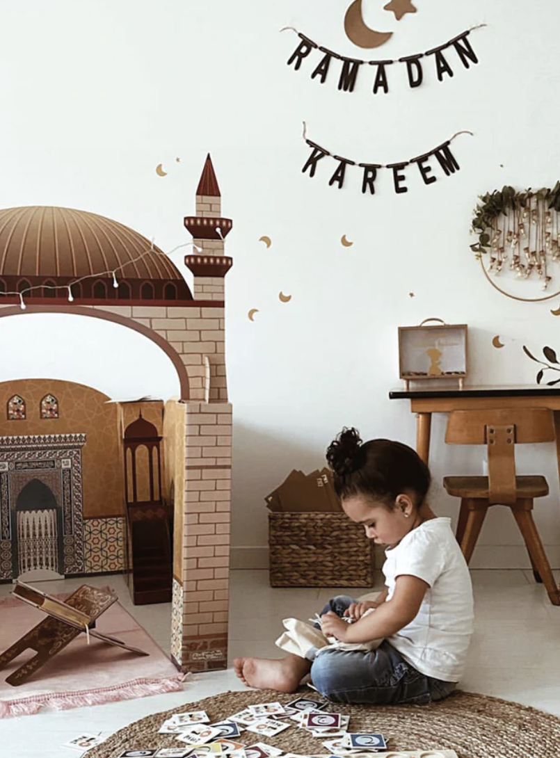 Modèle de mosquée pour enfants - 104x112x72 Cm