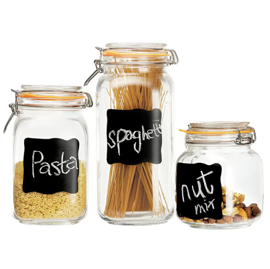 Set of 3 Glass Jars