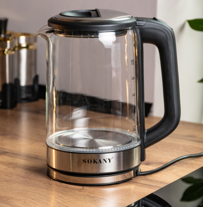 Sokany SK-09013 1500 W 2.5 L Glass Kettle