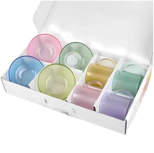 High Quality Colorful Glass Bowls – Perfect for Desserts and Food Storage