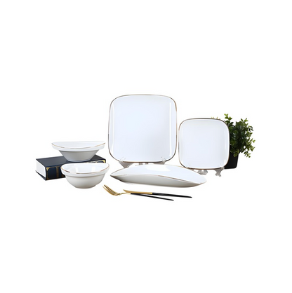 Assiettes de Luxe de la Collection Evry de Bricard, 25 pièces