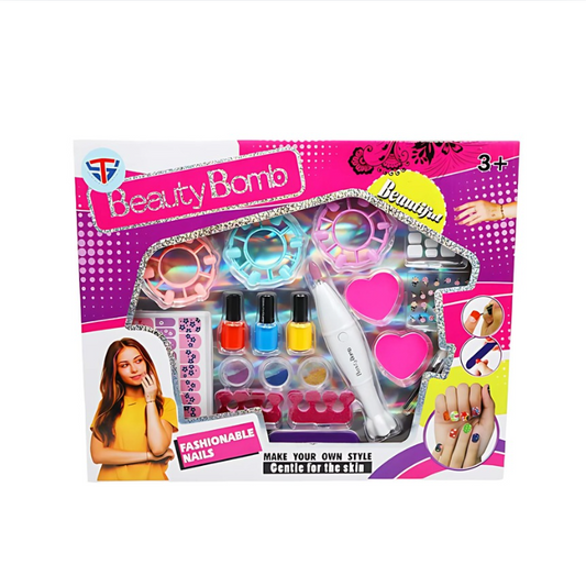 Coffret de Jouets de Peinture à Ongles pour Enfants – Vernis à Ongles, Autocollants, Motifs et Paillettes pour un Jeu Créatif