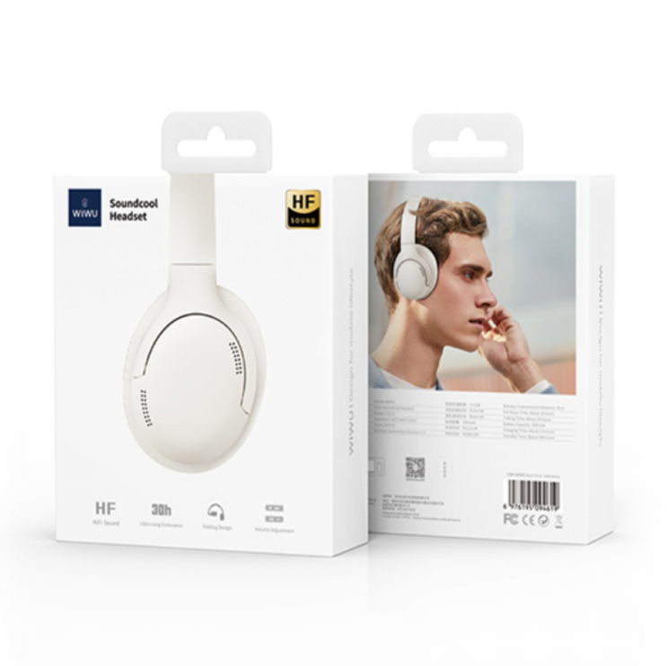 Casque Audio WiWU TD-02 SoundCool – Blanc