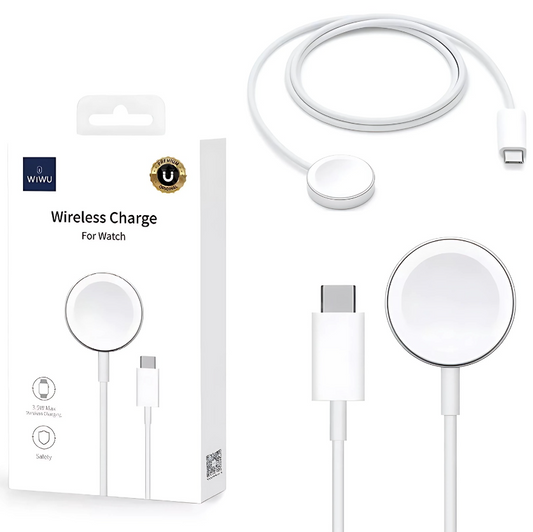 Chargeur Sans Fil Wiwu M7 USB Apple Watch 2,5 W 1 m Blanc