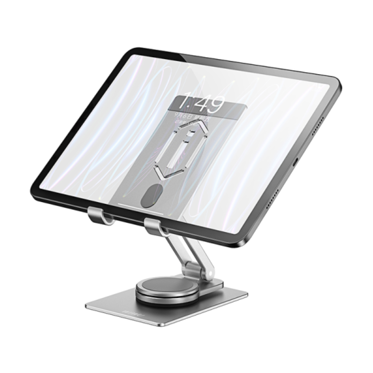 WiWU ZM107 Space Gray Rotating Desk Stand for Phones and Tablets