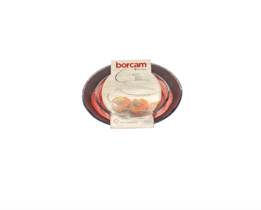Pasabahce Borcam – Lot de 2 Plats en Verre pour Four (Ovales)