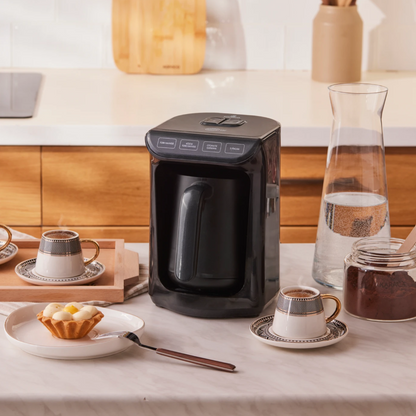 Cafetière Turque Karaca Hatır Ember et Machine à Café Turque  Wave Capacité de 5 tasses avec Beaucoup de Mousse