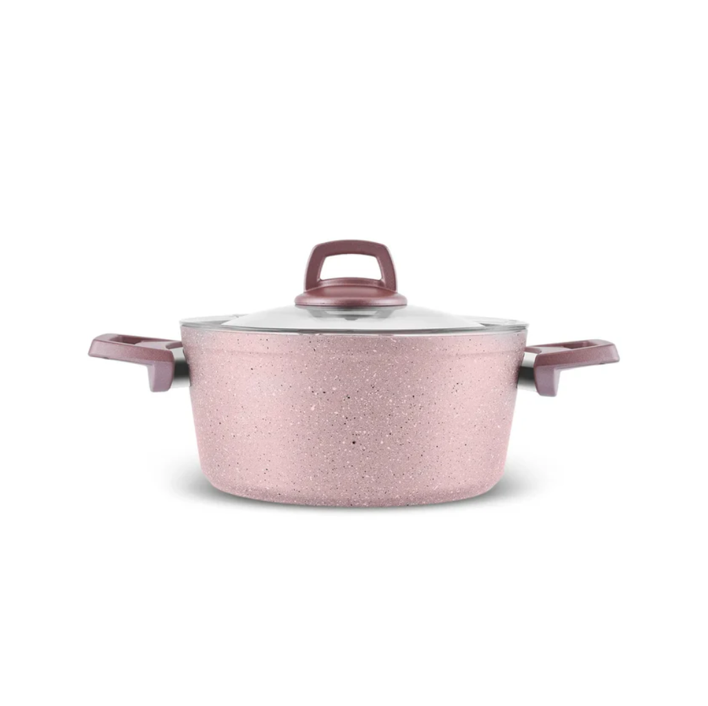 Karaca Biogranit Rosegold Lot de 12 Casseroles à Induction