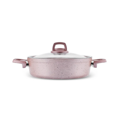 Karaca Biogranit Rosegold Lot de 12 Casseroles à Induction