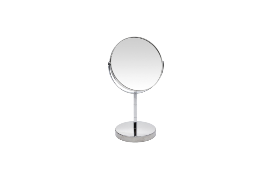 Miroir Grossissant 2x Eleganza – Réglable à 360°, Finition Chromée