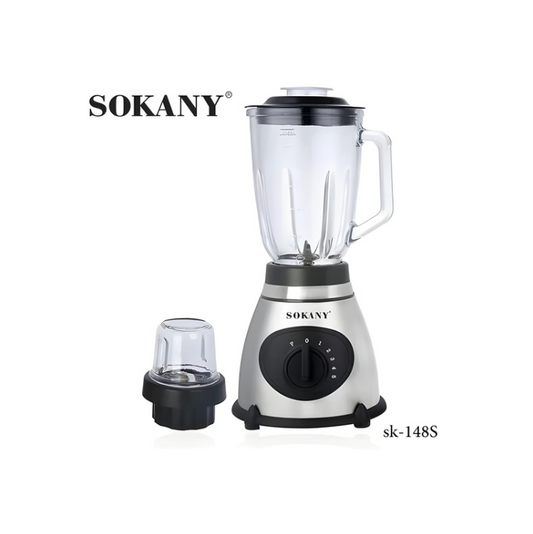 Sokany SK-148S, roestvrijstalen blender, 400 W