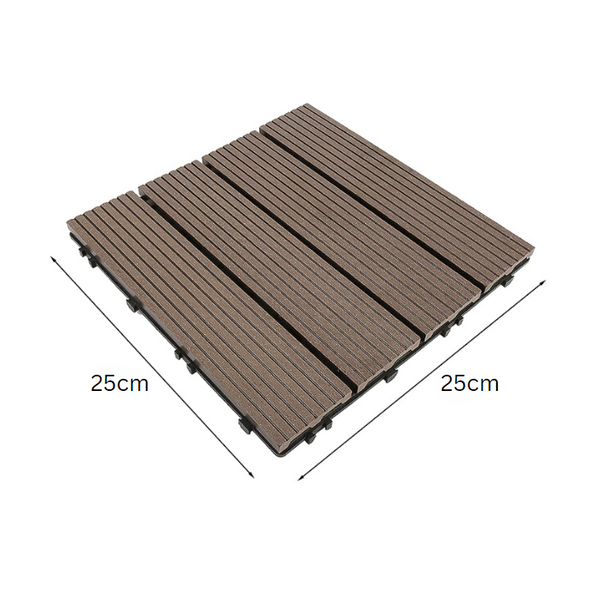 Dalles Emboîtables en Bois et Plastique Antidérapantes