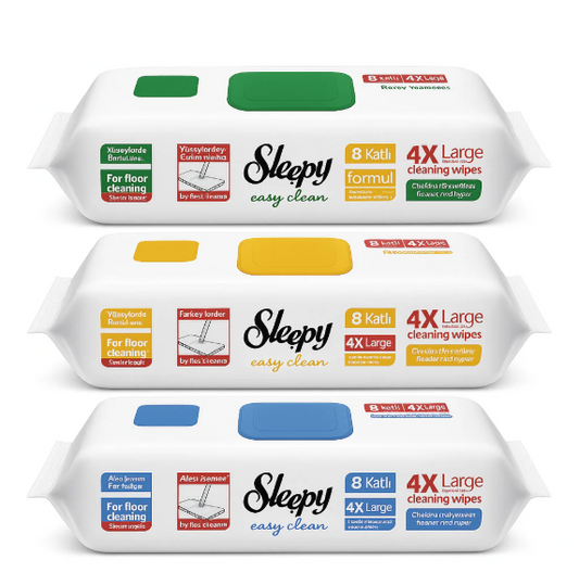 Sleepy Easy Clean – 4X Large Lingettes Sol pour Mop