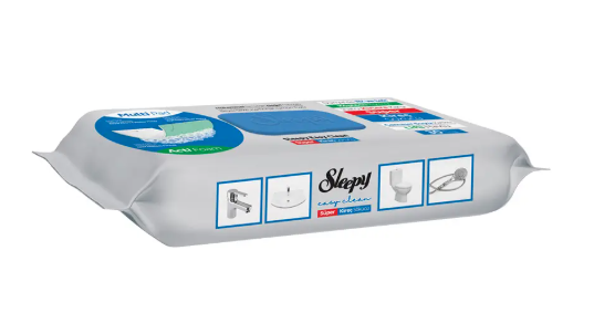 Sleepy Easy Clean – Lingettes Multi-Surface Cuisine & Salle de Bain (Dégraissantes & Anticalcaire) Image secondaire du produit