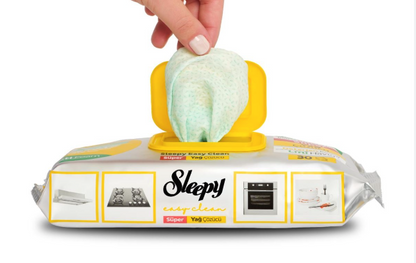Sleepy Easy Clean – Lingettes Multi-Surface Cuisine & Salle de Bain (Dégraissantes & Anticalcaire)
