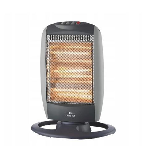 Chauffage électrique LENTZ 1200W à quartz – 3 niveaux de puissance