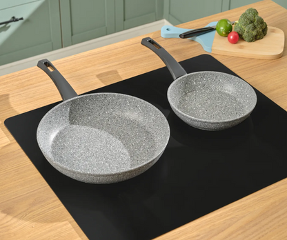 Set de 2 poêles Karaca Biogranit Gris compatible induction