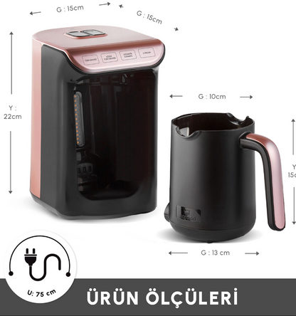 Machine à café turc Karaca Hatır Koz Rose