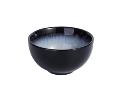 Bol en porcelaine noir et bleu – 11 cm