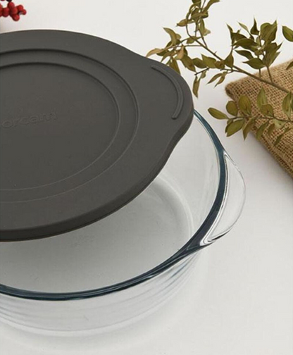 Plat en verre avec couvercle Borcam 2100 cc
