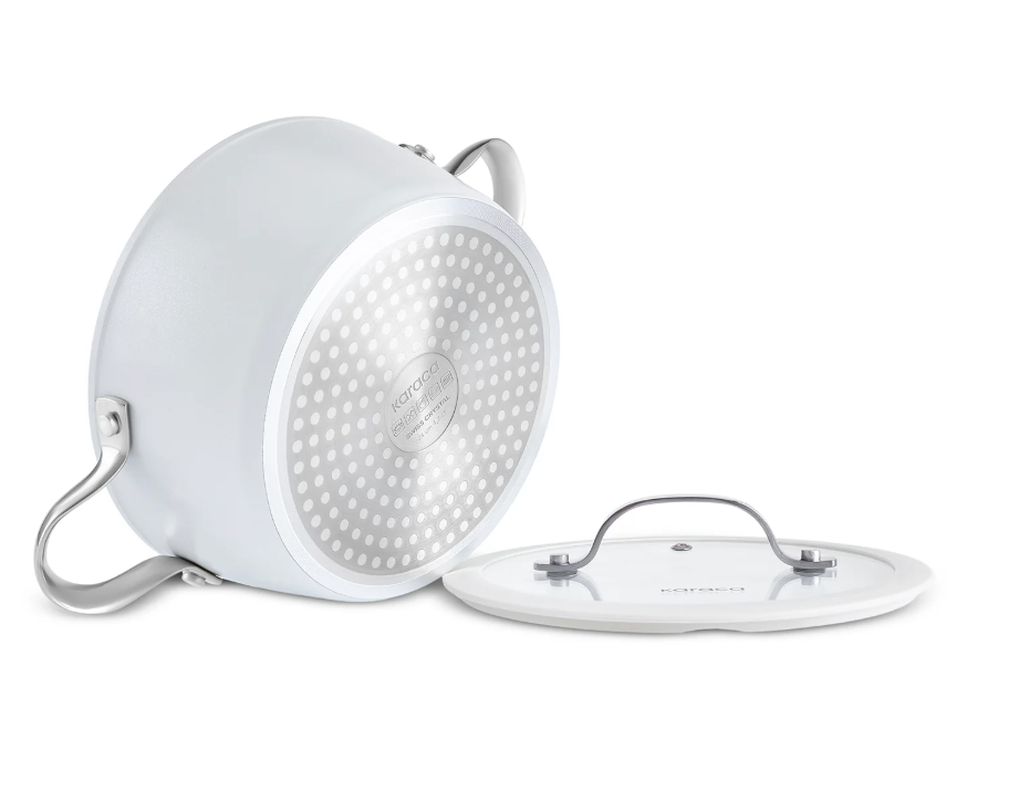 Karaca Swiss Crystal Almond Cream – Marmite céramique 24 cm