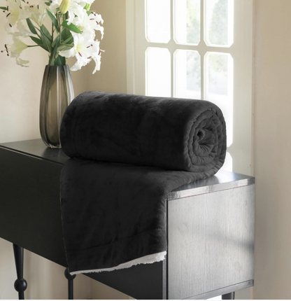 Plaid Polaire Ultra Doux – Noire