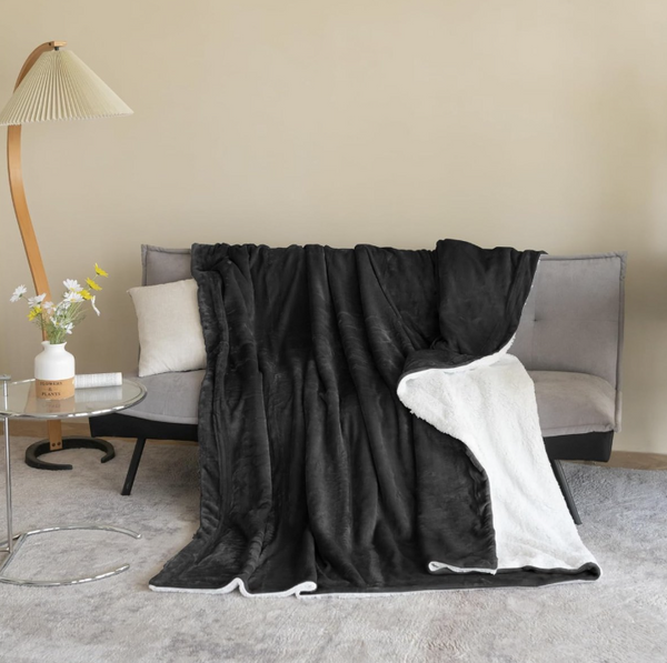 Plaid Polaire Ultra Doux – Noire