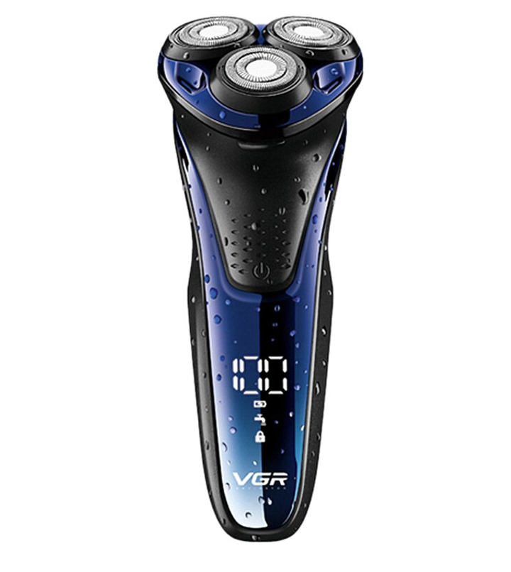 Rasoir électrique professionnel VGR V-306 – 3 têtes, étanche, 500 mAh