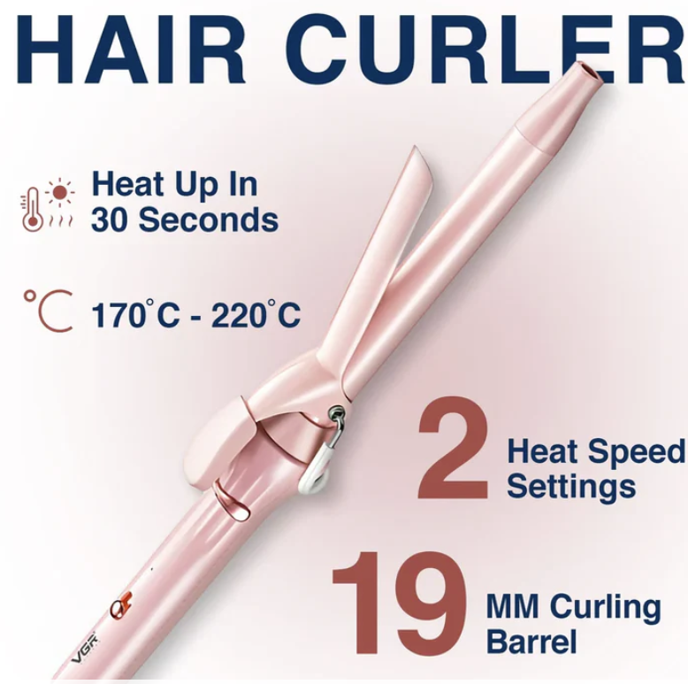 Fer à boucler professionnel VGR V-565 – Max 220°C