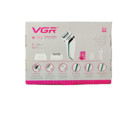 Épilateur 3-en-1 professionnel VGR V-713 – Rechargeable USB