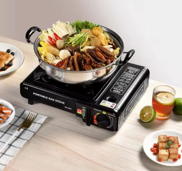Réchaud à gaz portable 1 feu avec allumage intégré – Camping Stove DUHTZ
