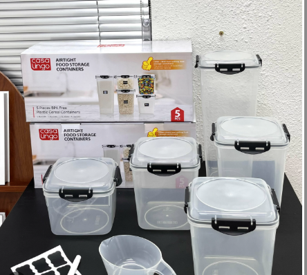 Boîtes de Conservation Alimentaire Hermétiques – Set de 5 Pièces – Casa Lingo