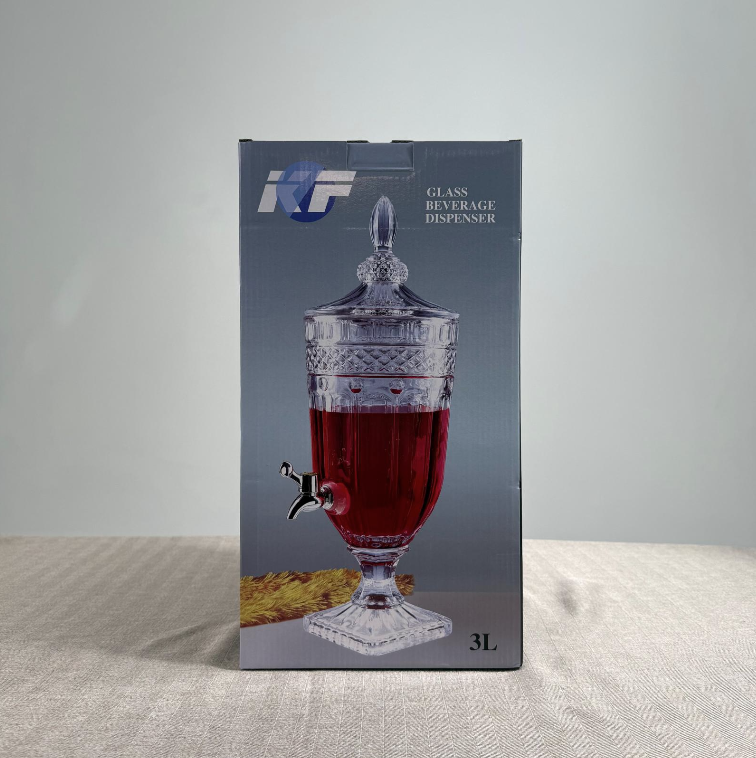 Distributeur de boisson en verre avec robinet – 3 L