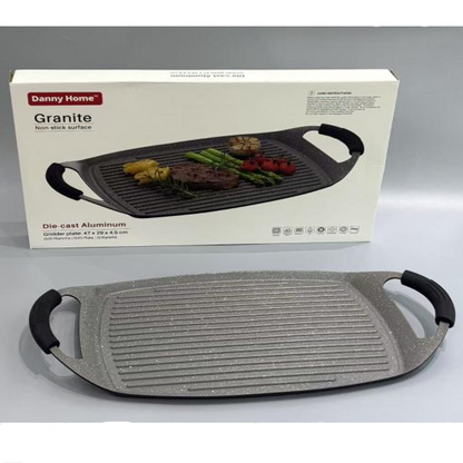 Plaque de cuisson en aluminium avec revêtement granit – 47 × 29 cm