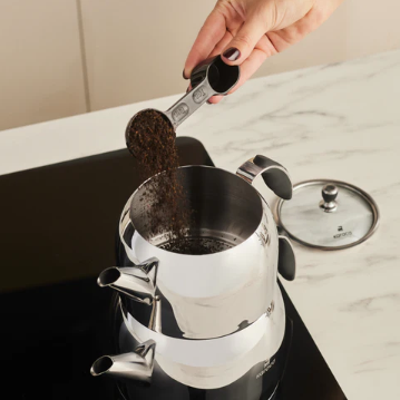 Karaca Service de thé en inox Stelly – Théière double