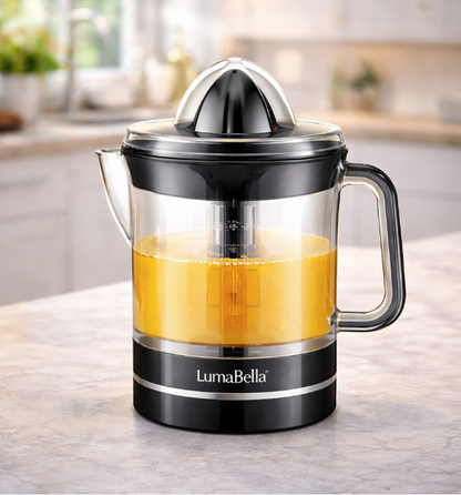 LumaBella LB-53006 – Presse-Agrumes Électrique 700ML – Extracteur de Jus d’Agrumes – Acier Inoxydable