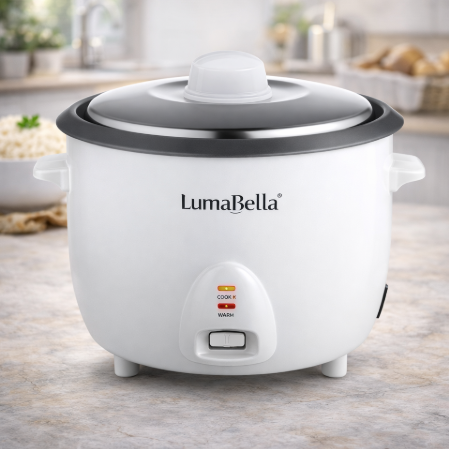 LumaBella – Cuiseur à Riz Électrique – 1.8L / 2.2L – Fonction Maintien au Chaud Image secondaire du produit