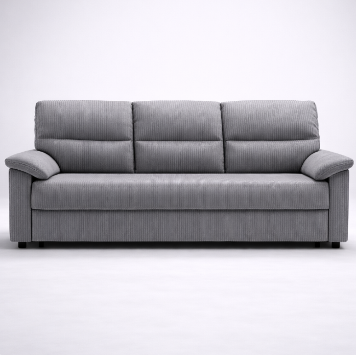 Canapé-lit COMFORT 3 places convertible – 200 x 96 x 97 cm – Gris Image principale du produit