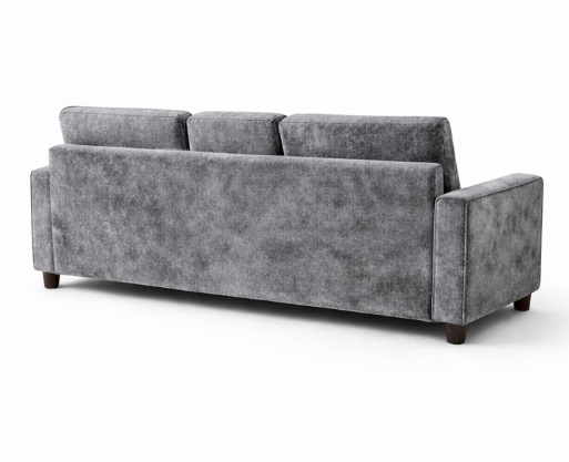 Canapé-lit MILO 3 places convertible – 204 x 83 x 83 cm – Velours Gris Image secondaire du produit