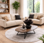 Canapé MILANO – Ensemble 3 places + 2 places – Tissu Beige